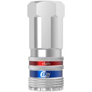 Séries 410 eSafe - DN 10,4 - Coupleur CEJN en acier zingué/laiton - Eurostandard - Sécurité et connectable d'une main_4