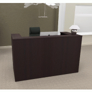 Bureau d'accueil Delta First monocolor - Mobel Linea - Wengé_5