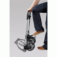 Diable pliable WOLFCRAFT - charge 100 kg - poignée escamotable et bavette pliable_4