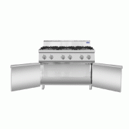 Fourneau gaz 6 feux sur placard P700 AT7G6B-F-2 Atosa_4