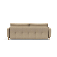 Canapé design gigogne Pyxis Deluxe Excess Lounger convertible - Innovation Living - tissu Phobos Mocha - couchage 155x200 cm_4