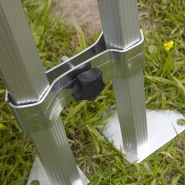 Tente pliante 4x4m 300g/m² 40mm blanche_4