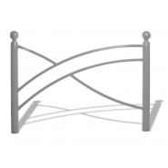 Bar3409 barrières urbaines - Urban'NT - en acier avec potelet Ø76mm et structure en tubes de section 40x27mm_4