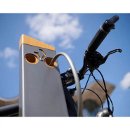 Appui vélos Silaos - Tube acier - Largeur 150 mm - Hauteur hors sol 960 mm - Pommeau en chêne certifié PEFC_4