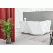 Banque d'accueil ALPHA - Verre laqué avec façade lumineuse LED et design minimaliste_4