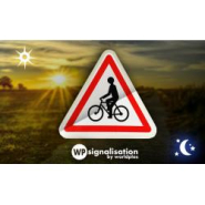 Panneau de danger A21 - Débouché de cyclistes - WP Signalisation - Différentes dimensions et matières_4