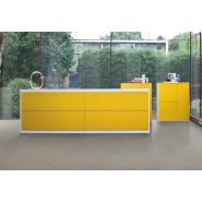 Banque d'accueil VOGUE - lignes épurées et habillage géométrique - personnalisable en coloris et modules_4