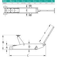 A10T-C - Cric oléopneumatique Compac - Capacité maximale 10T - Pompe silencieuse et ergonomique_4