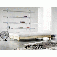 Banquette convertible Fresh Pin - coloris écru - couchage 140x200 cm - structure en pin massif_4