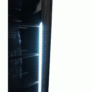 Réfrigérateur 1 porte en verre 382l noir sans canopy l595 7464.0094 COMBISTEEL_4