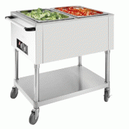 Bain-marie mobile 2x GN 1/1 - Buffalo - JB983_4