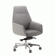 Fauteuil de direction DUNE - Président, design italien, cuir pleine fleur ou tissu, mécanisme basculant_4