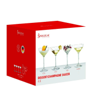 4 coupes de cristal à champagne Authentis - SPIEGELAU - cristal clair sans plomb, 250 ml, résistantes au lavage_4