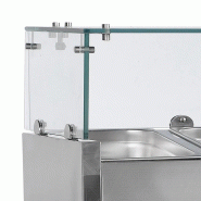 Vitrine réfrigérée GN1/3 GVC38-200 Inox L2000mm 33603 TEFCOLD_4
