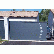 Portail coulissant plein finition aluminium - 5000 / 2000_4