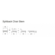 Innovation Living - Fauteuil Splitback Styletto Convertible Lit 90x115 cm - Pieds Obus Naturel - Tissu Bouclé Off White_4