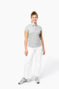 Polo jersey manches courtes femme - Réf: K263 - Kariban - 100% coton peigné - Col chemise élégant_4