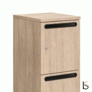 Meuble à casiers avec fentes courrier - Mobel Linea - A clé, 5 x 3 cases_4