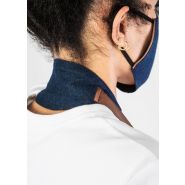 Tablier à bavette Antibes - denim avec détails simili-cuir - personnalisable et Made in France_4