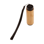 Lampe de poche en bambou - aluminium avec LED COB et dragonne - inclut 3 piles AAA_4