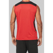 Débardeur de sport bicolore unisexe - Séchage rapide - Coupe multisports - Réf: PA475_4