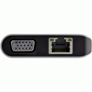 Adaptateur Multiport USB-C - Mini Dock USB-C avec 4K HDMI ou 1080p VGA - Hub 3x USB 3.0, SD, GbE, Au_4
