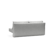 Canapé design Achillas - Multifonction convertible lit 155x200 cm - Pieds métal noir - Tissu Micro Check Grey_4