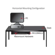 Support Mural Vertical en Acier pour Rack 4U 19