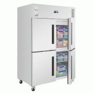 Double armoire réfrigérée positive GN 4 portillons série G 1200L PG053 Polar_4