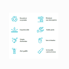 Corbeille Yanex 1 - Corbeille écologique pour tri sélectif en plastiques recyclés 55L_4