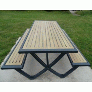 Table pique-nique GMELINA stratifié compact_4