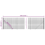 Vidaxl clôture en treillis métallique avec bride vert 1,6x25 m 154156_4