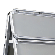 Vidaxl support d'affiche a1 avec en-tête pour clients aluminium 51202_4