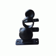 Butée de parking en acier - tube diamètre 75 mm - formats 830x170, 1230x170, 2030x170_4