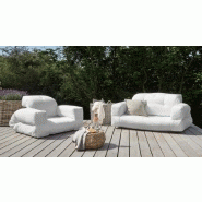 Canapé d'extérieur relax convertible HIPPO OUT - Gris anthracite - Design scandinave - Modulable en matelas 1 place_4