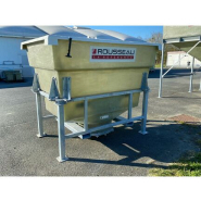 Trémie mobile de stockage de granulés  -  capacité 1.1m3 ou 2.3m3 -  Ø ouverture 700mm - Trémie'Box_4
