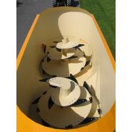 Mélangeuse Bélair avec capacité de 14 à 28m3 et contre-couteaux hydrauliques