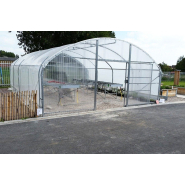 Serre 6 m avec structure en acier galvanisé robuste