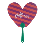 Éventail sur-mesure - poignée en plastique et papier stratifié - impression logo recto-verso_4