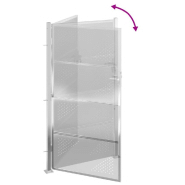 Vidaxl portail de jardin 100x200 cm acier inoxydable 376491_4