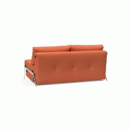 Canapé design convertible INNOVATION LIVING Cubed 02 Alu 200x160 cm - Tissu Argus Rust_4