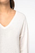 Pull écoresponsable col V femme en lyocell et coton biologique - Réf: NS921 - Marque Native Spirit_4