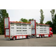 Bétaillère avec toit isolé et système de ventilation pouvant atteindre 11700 m3/h