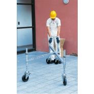 Echafaudage roulant en acier galvanisé generis 750-3 - comabi snc - hauteur de travail maxi.14 m_4