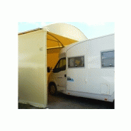 Abri camping car semi-fermé integral / structure en acier / toiture arrondie en plastique / 3.8 x 3.22 m_4