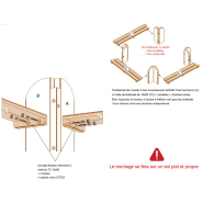 Table Elite Carrée PMR - Réf: EC230 PMR - 2,30m x 2,30m x 0,75m - Piétement bois - Livrée en KIT_4