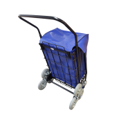 Chariot pliable de distribution publicité à roues etoilées - Référence : TR034R6_4