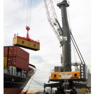 Grue portuaire mobile LHM 550 pour des applications lourdes