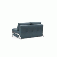 Innovation Living - Canapé design Cubed 02 Chrome convertible 200x140 cm - Tissu Vivus Dusty Blue_4