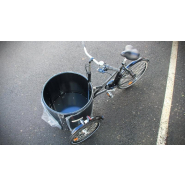 Triporteur Nihola Low Single (musculaire) - maniable et compact avec malle cylindrique_4